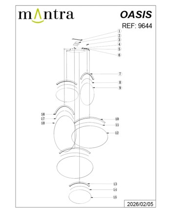 OASIS * LAMPARA LED 80W ORO - 6L - DIMABLE TRIAC